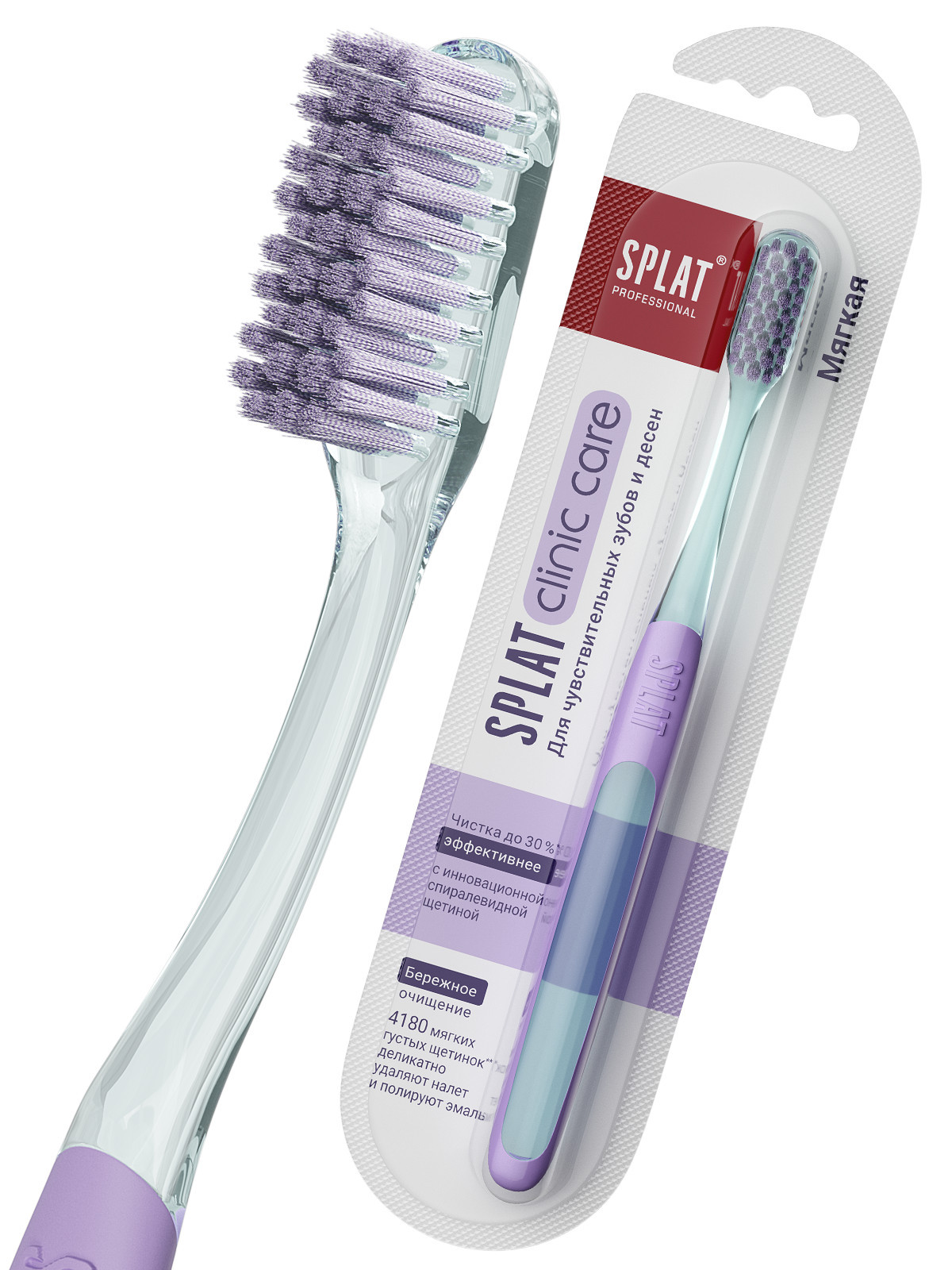 Professional Зубная щетка Clinic Care 1шт мягкая от Splat + 11