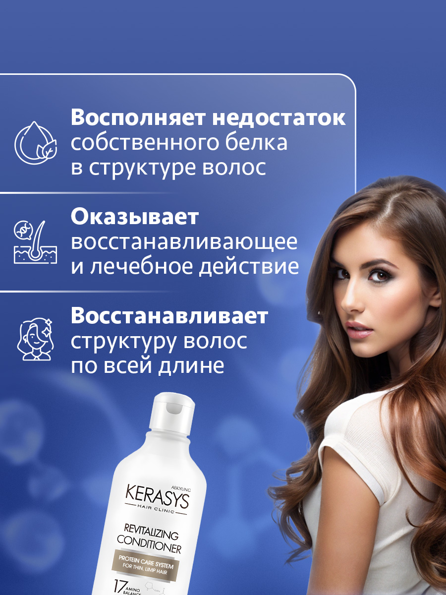 Hair Clinic System Кондиционер для волос Оздоравливающий 180мл от Kerasys + 4