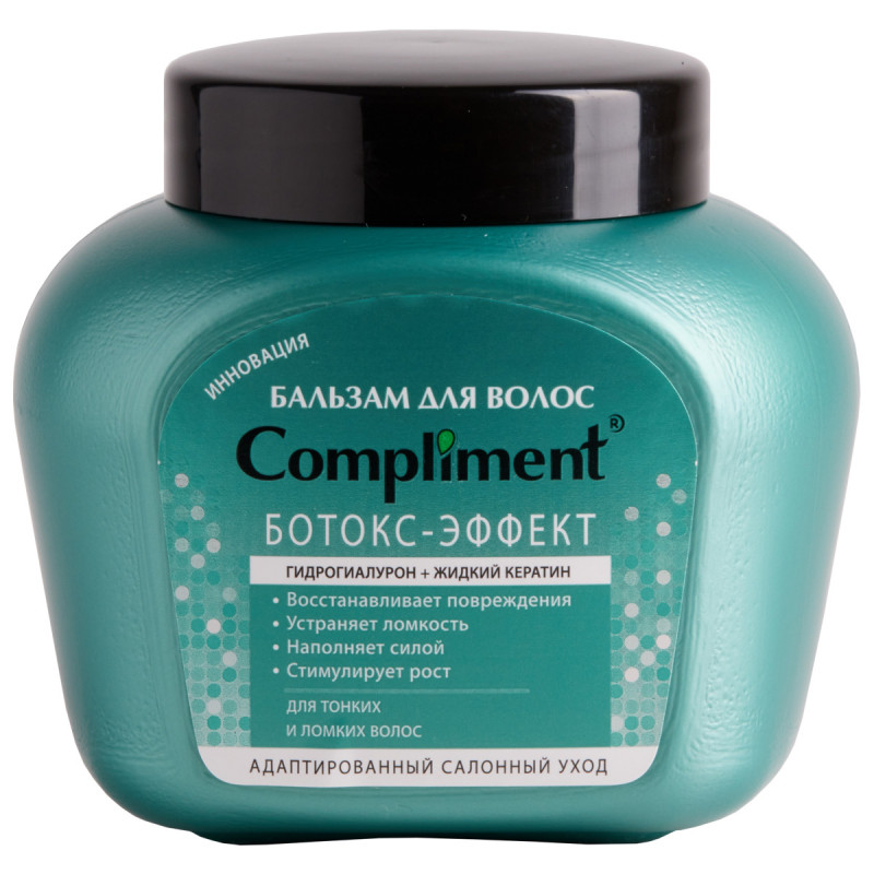 Бальзам Ботокс-эффект для тонких ломких волос 500мл от Compliment + 1