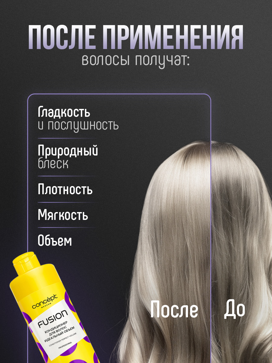 Кондиционер для волос Идеальный объем Perfect Volume 400мл от Concept Moscow + 5