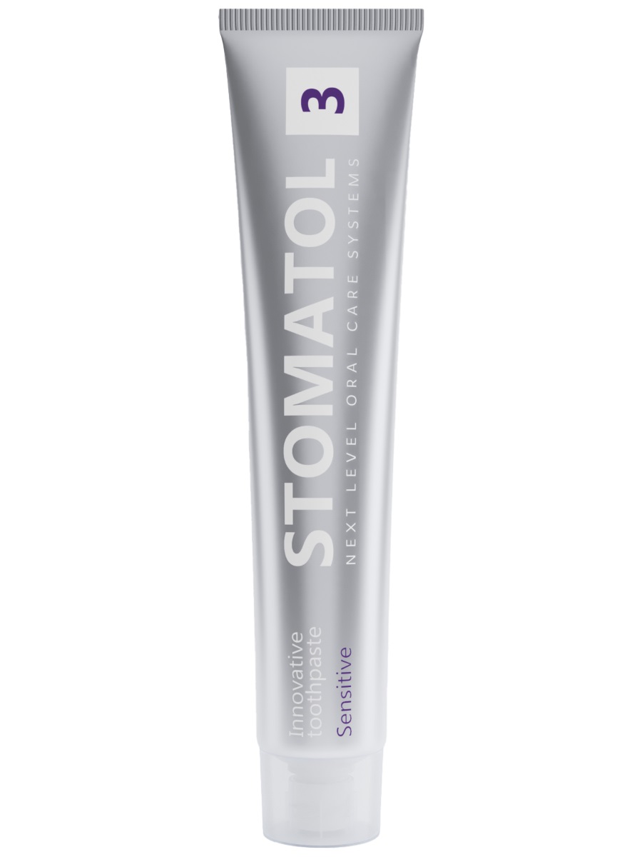 Зубная паста для чувствительных зубов и десен 3 Sensitive 100г от Stomatol + 2