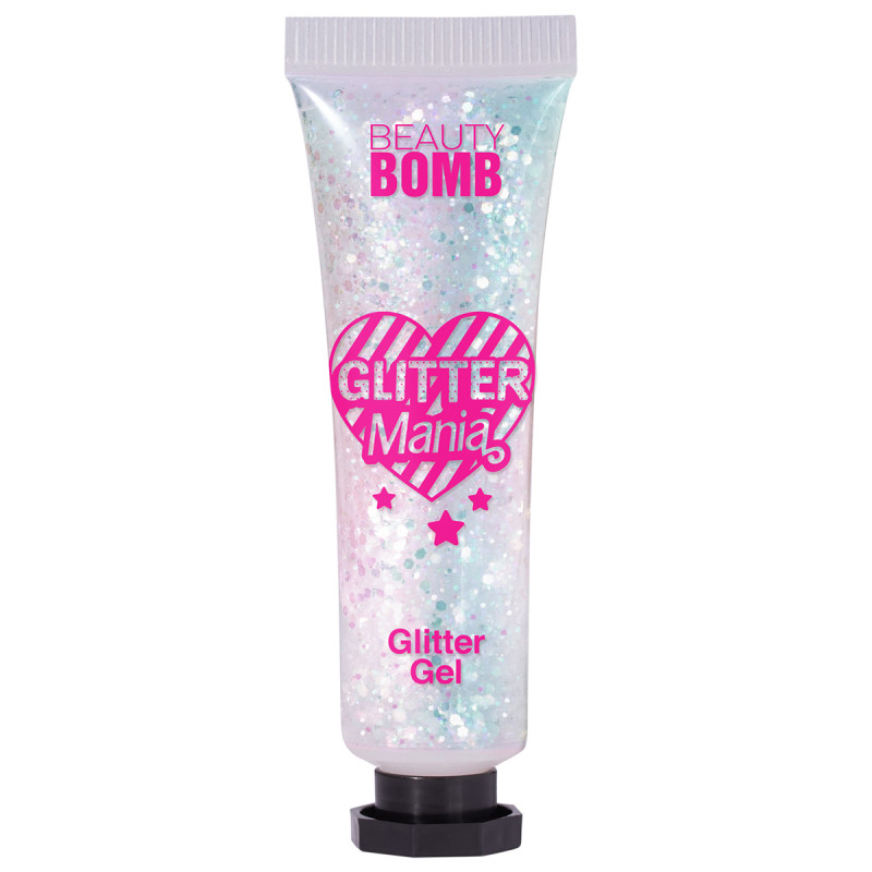 Глиттер гель для лица Glitter Mania, тон 01 от Beauty Bomb + 1