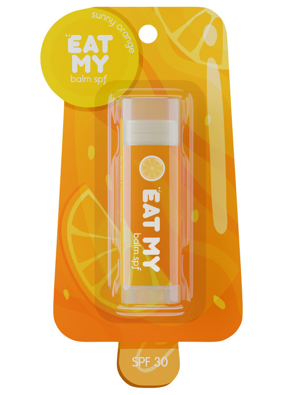 Бальзам для губ c SPF30 Солнечный апельсин 4,8г от Eat My + 1