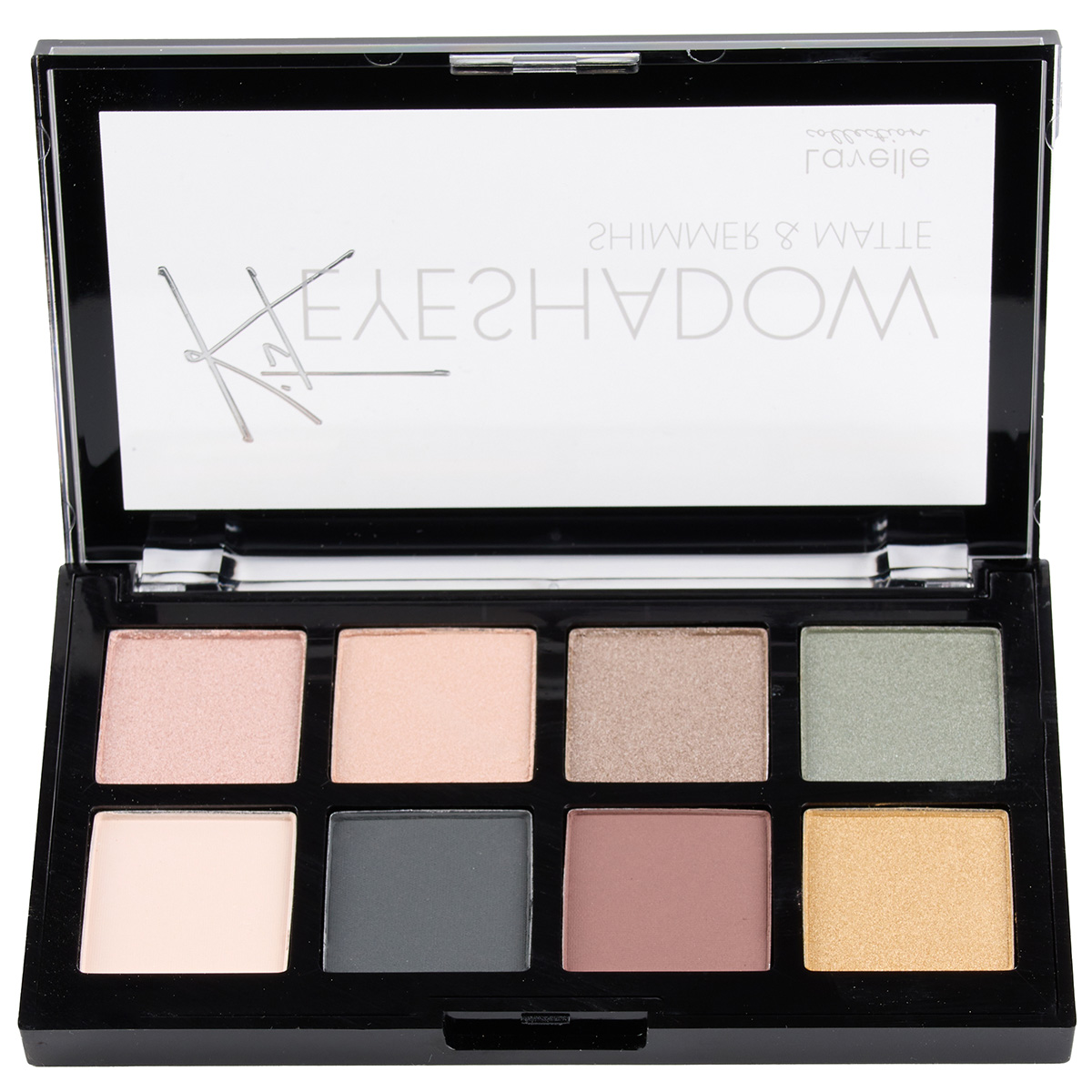 Shimmer Matte Палетка теней для век, тон 01 розово-зелено-бежевые тона от LavelleCollection + 5