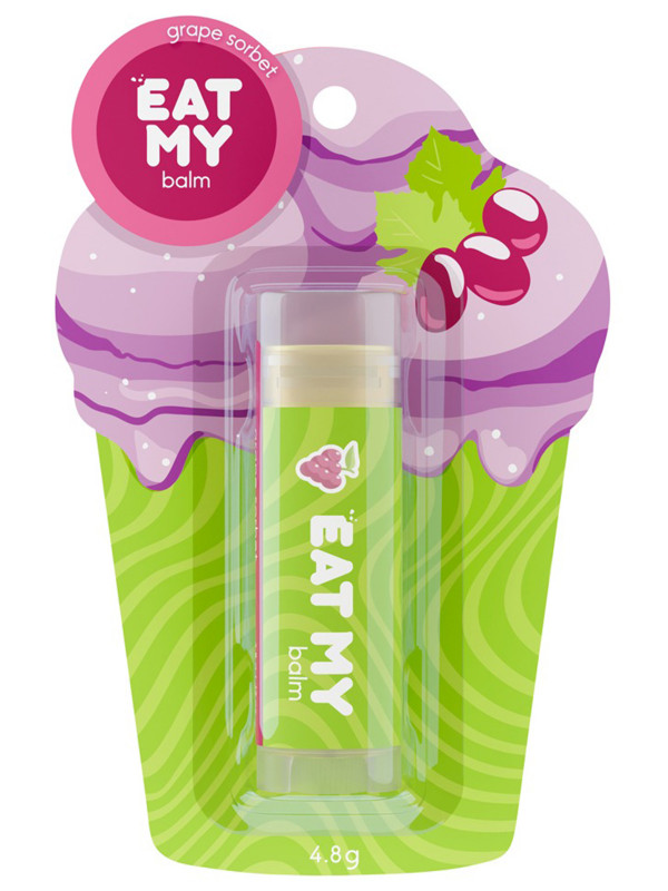 Бальзам для губ Виноградный сорбет 4,8г от Eat My + 1