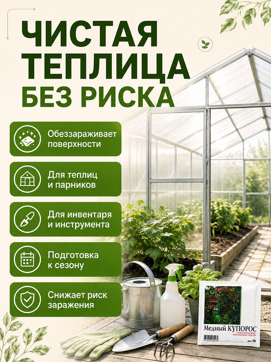 Медный купорос 100г от МосАгро + 4