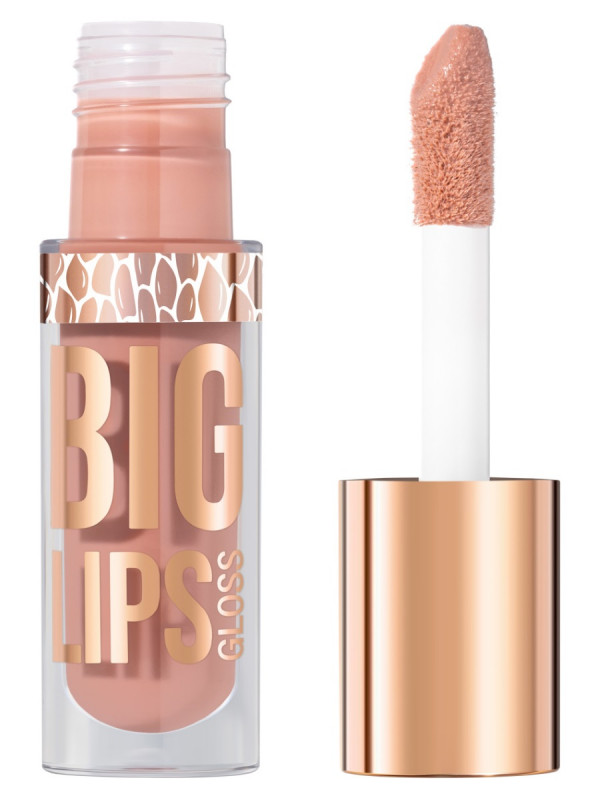 Блеск для губ Big Lips, тон 08 luxury nude / бежевый от Stellary + 1
