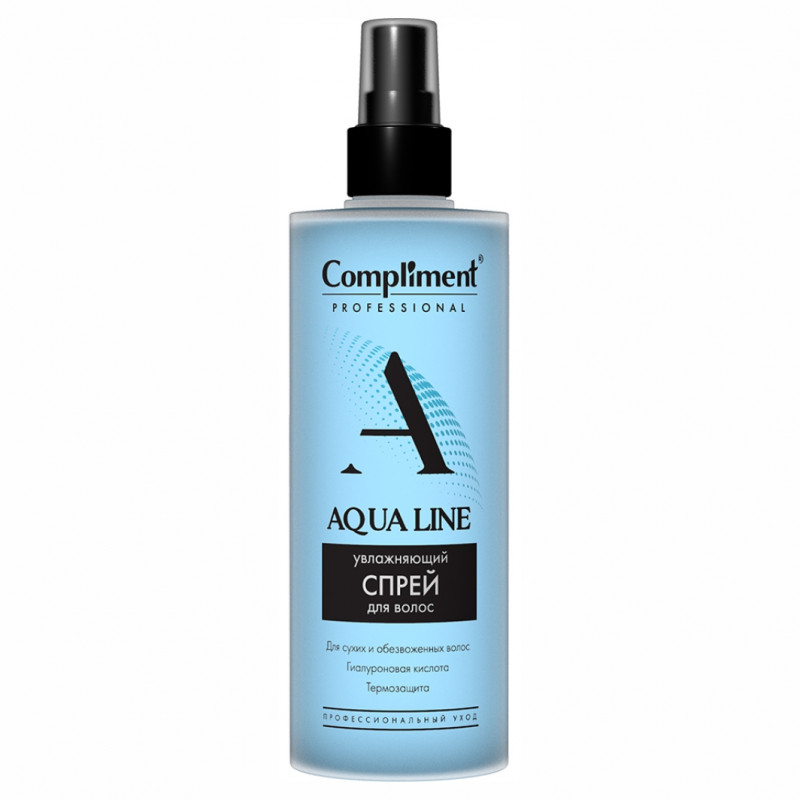 Professional Aqua Line Увлажняющий Спрей для волос 250мл от Compliment + 1