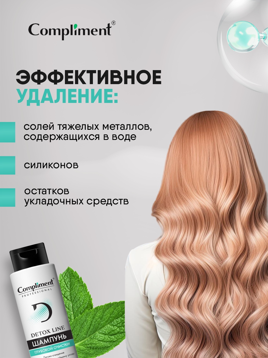 Professional Detox Line Шампунь глубокой очистки 250мл от Compliment + 4