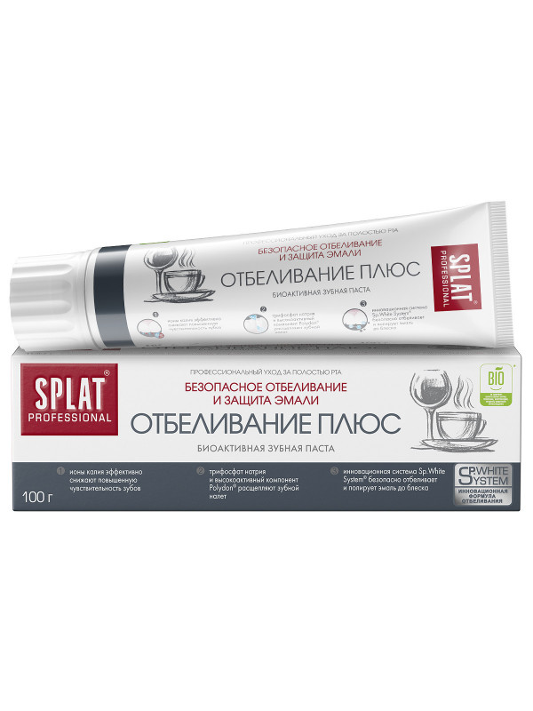 Professional Зубная паста Отбеливание плюс 100г от Splat + 1