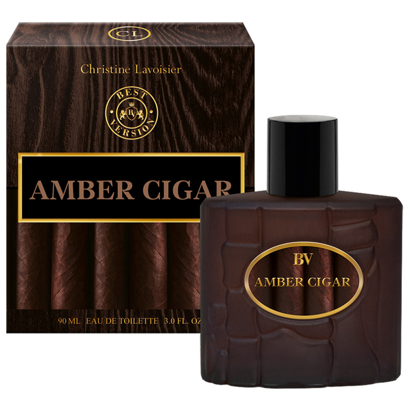 Туалетная вода мужская Best Version Amber Cigar 90мл от Christine Lavoisier Parfums + 1