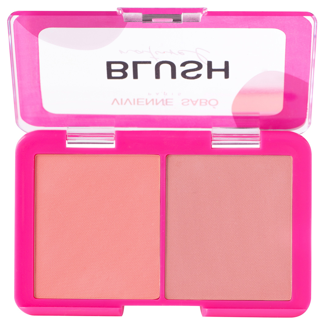 Румяна двойные Naturel, тон 01 нежно-розовый от Vivienne Sabo + 3