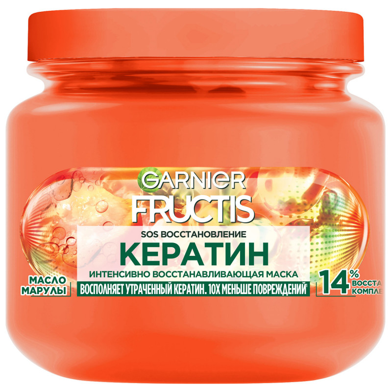 Fructis Маска реанимирующая для секущихся и поврежденных волос SOS Восстановление 320мл от Garnier + 1