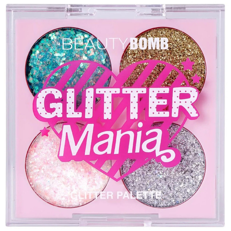 Палетка глиттеров Glitter Mania, тон 01 от Beauty Bomb + 1