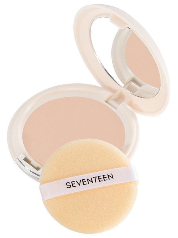 Пудра компактная Natural Silky SPF15, тон 06 фарфоровый от Seventeen + 1