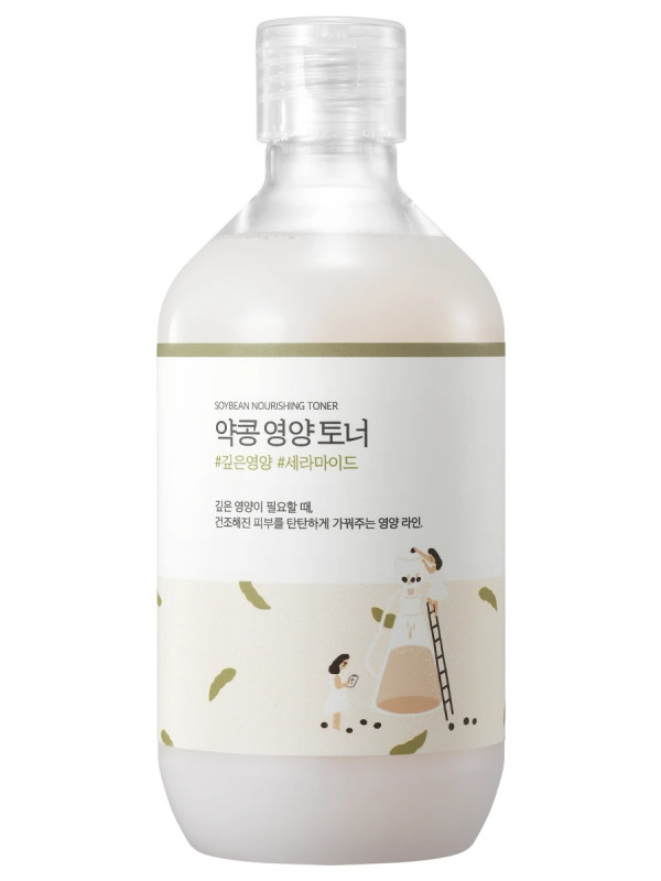 Тонер питательный с соей Soybean Nourishing Toner 300мл от Round Lab + 1