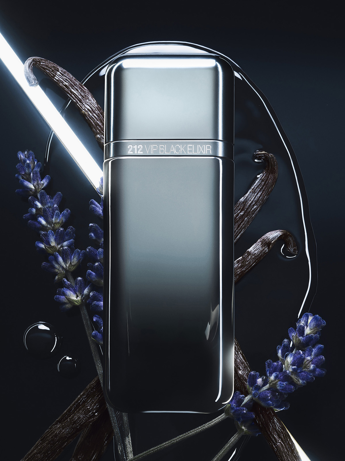 212 VIP Black Elixir Парфюмерная вода мужская 100мл от Carolina Herrera + 2