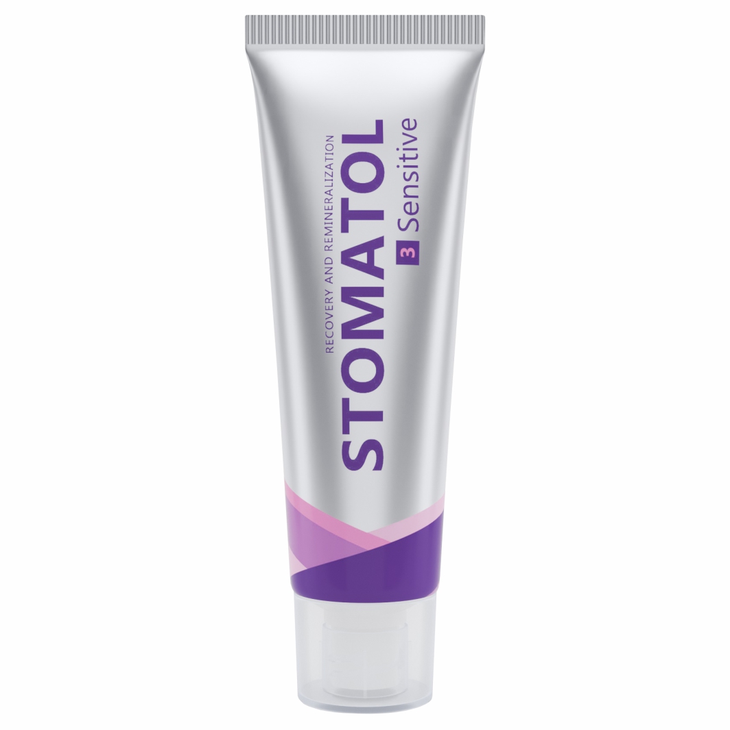 Зубная паста для чувствительных зубов и десен 3 Sensitive 30гр от Stomatol + 3