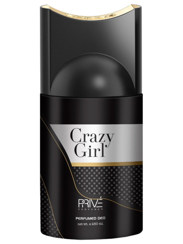 Crazy Girl Дезодорант спрей парфюмированный женский 250мл от Prive + 1