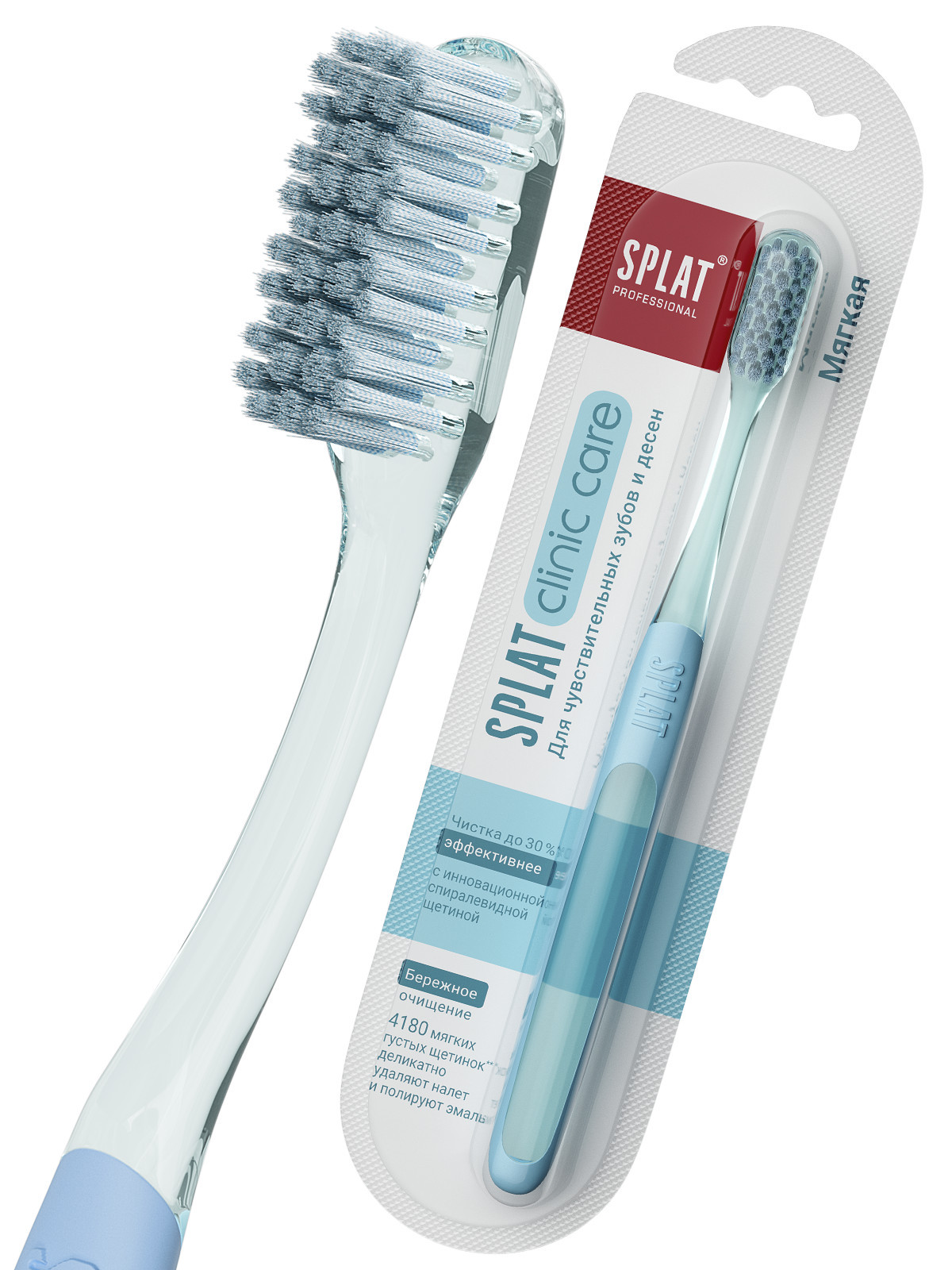 Professional Зубная щетка Clinic Care 1шт мягкая от Splat + 5