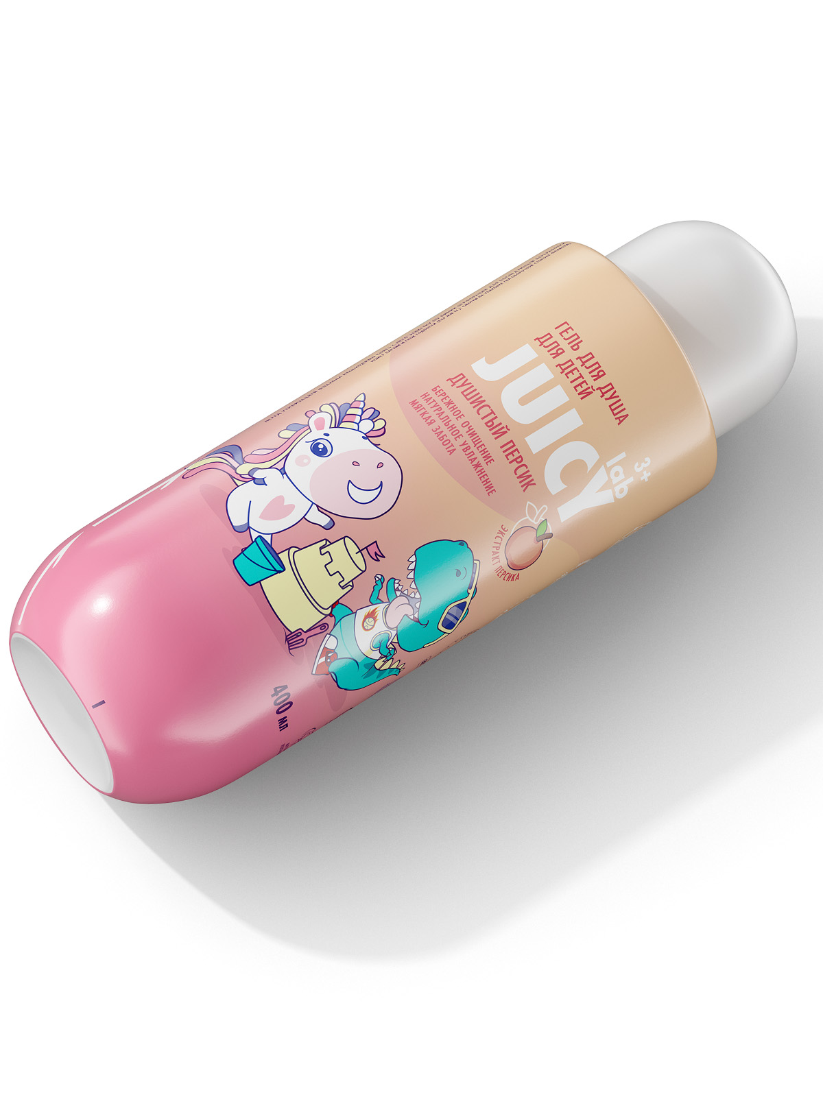 Juicy Lab Детский Гель для душа Душистый персик 400мл от Splat + 5