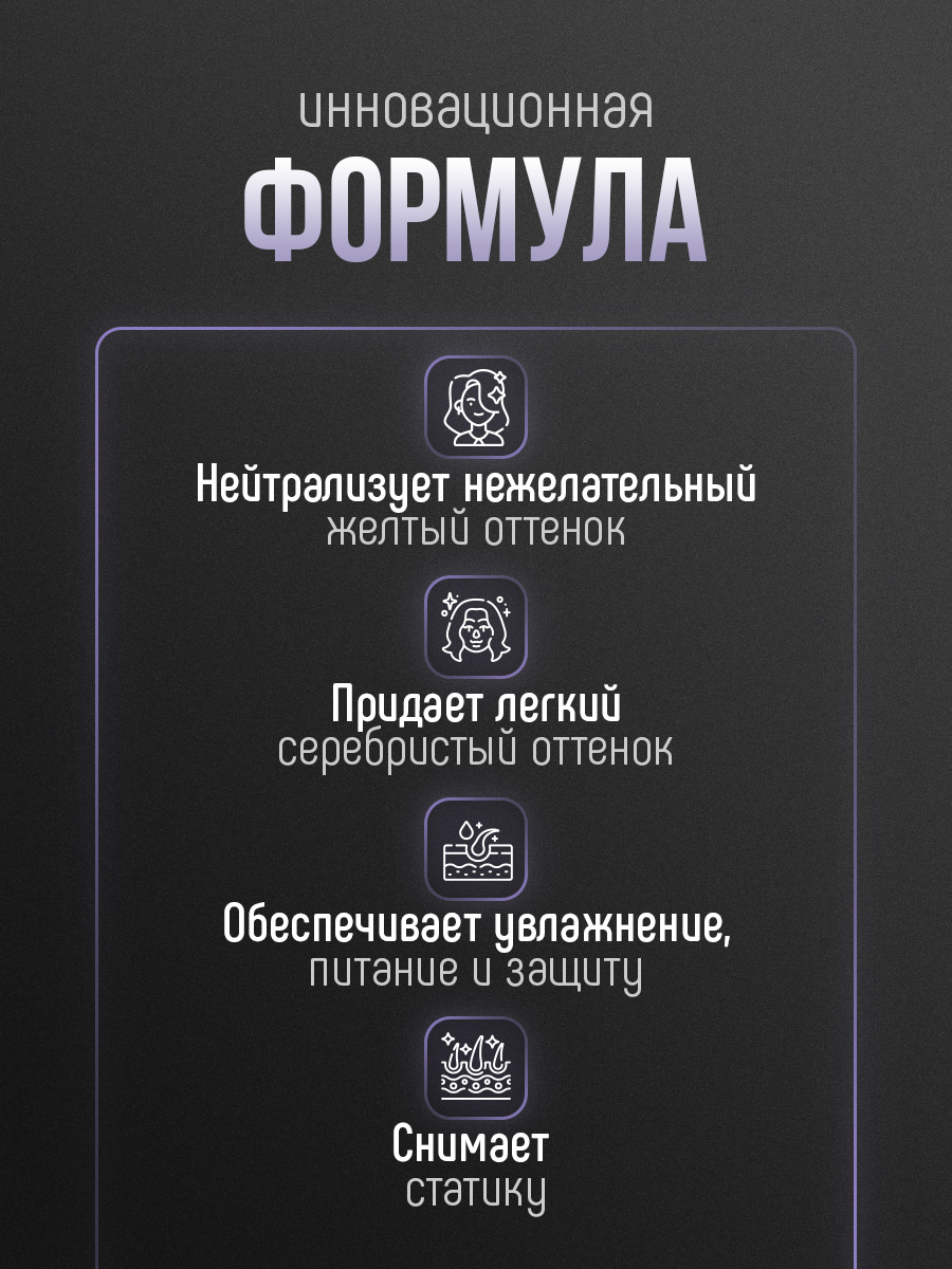 Salon Total Оттеночный бальзам Эффект арктический блонд Blond Explosion Balm 300мл от Concept Moscow + 4
