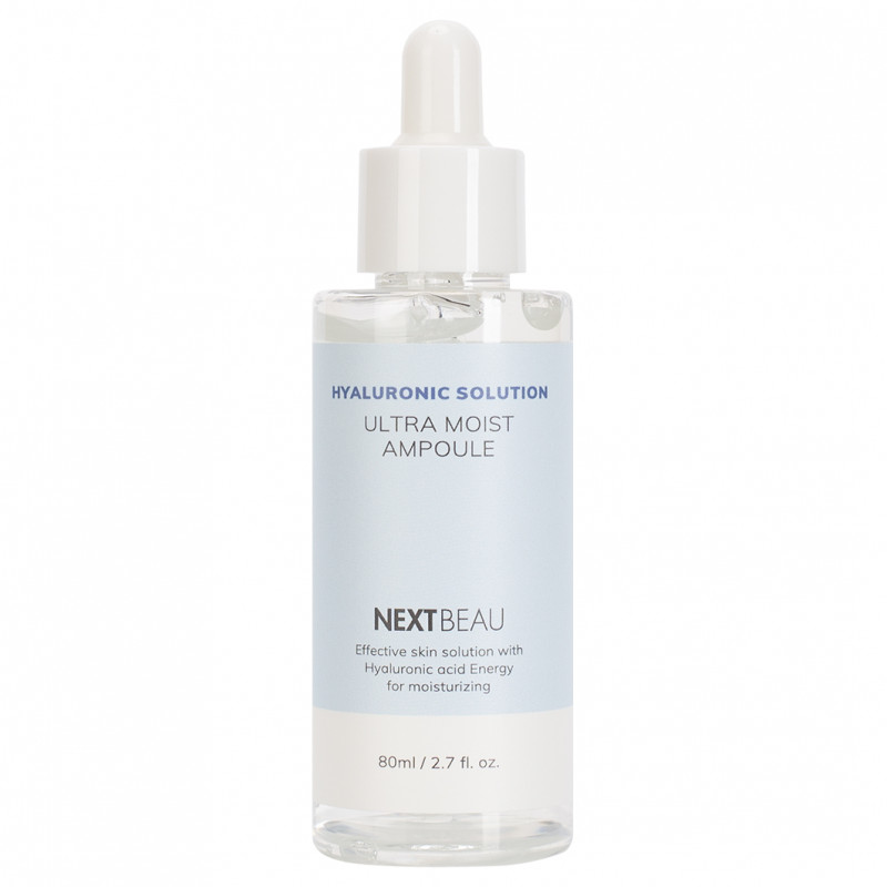 Ультраувлажняющая ампульная Сыворотка с гиалуроновой кислотой Hyaluronic Solution Ultra Moist Ampoule 80мл от Nextbeau + 1