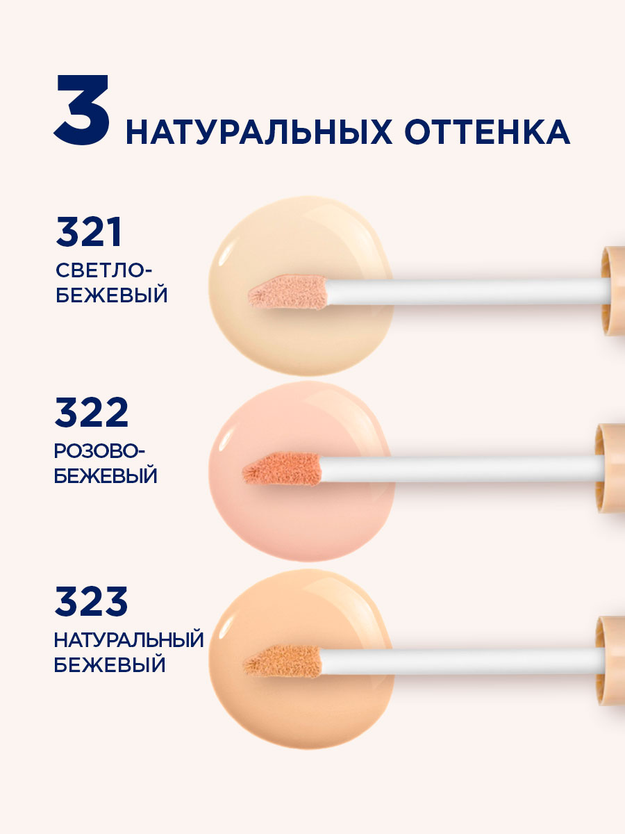 Консилер стойкий Cover Up, тон 323 натуральный бежевый от SHU + 8