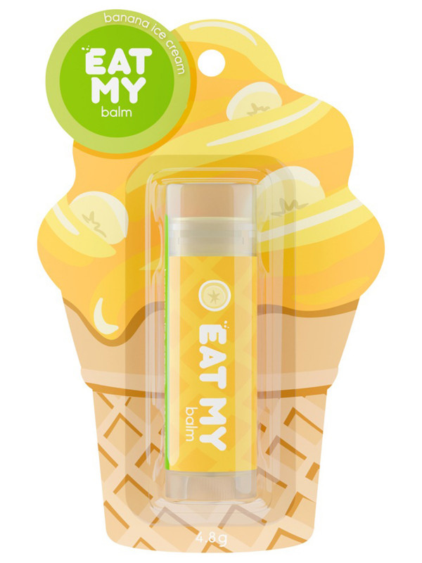 Бальзам для губ Банановый пломбир 4,8г от Eat My + 1