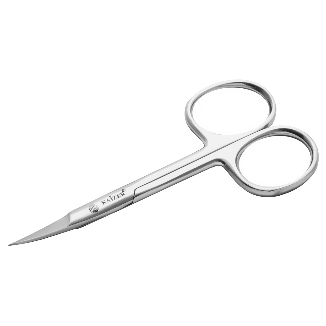 Ножницы маникюрные закругленные, ручная заточка от Kaizer + 2