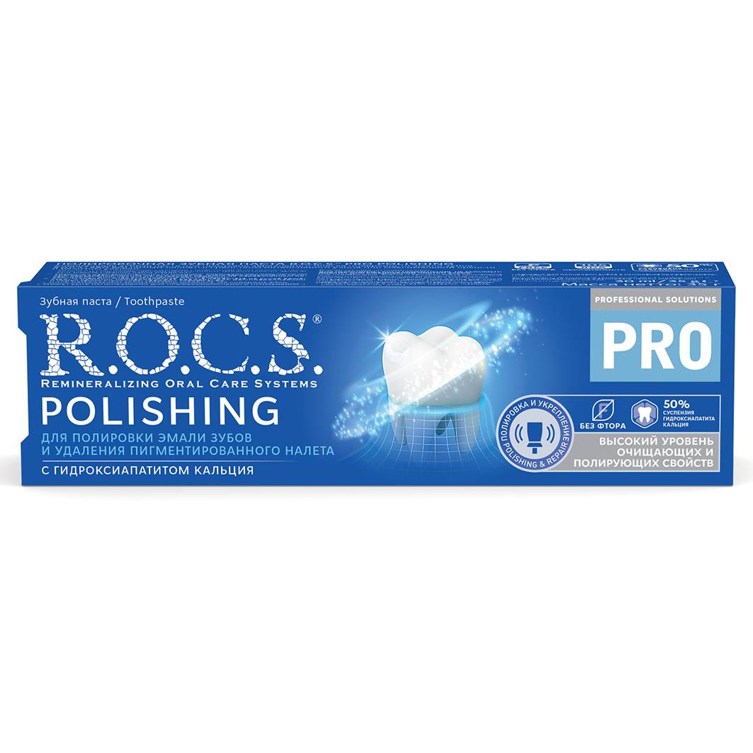 Зубная паста полировочная Polishing 35г/30мл от R.O.C.S. + 4