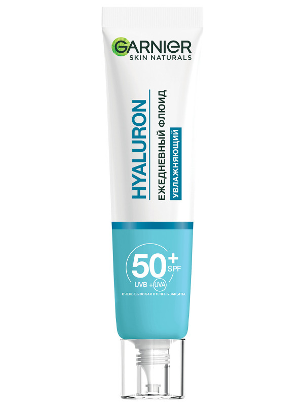 Ежедневный солнцезащитный Флюид для лица Hyaluron SPF50+ 40мл от Garnier + 1