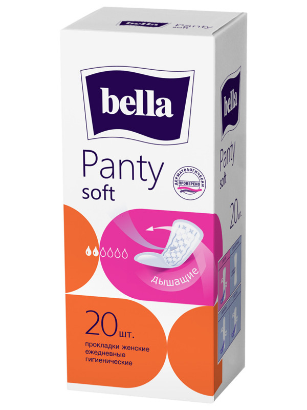 Прокладки ежедневные Panty Soft 20шт от Bella + 1