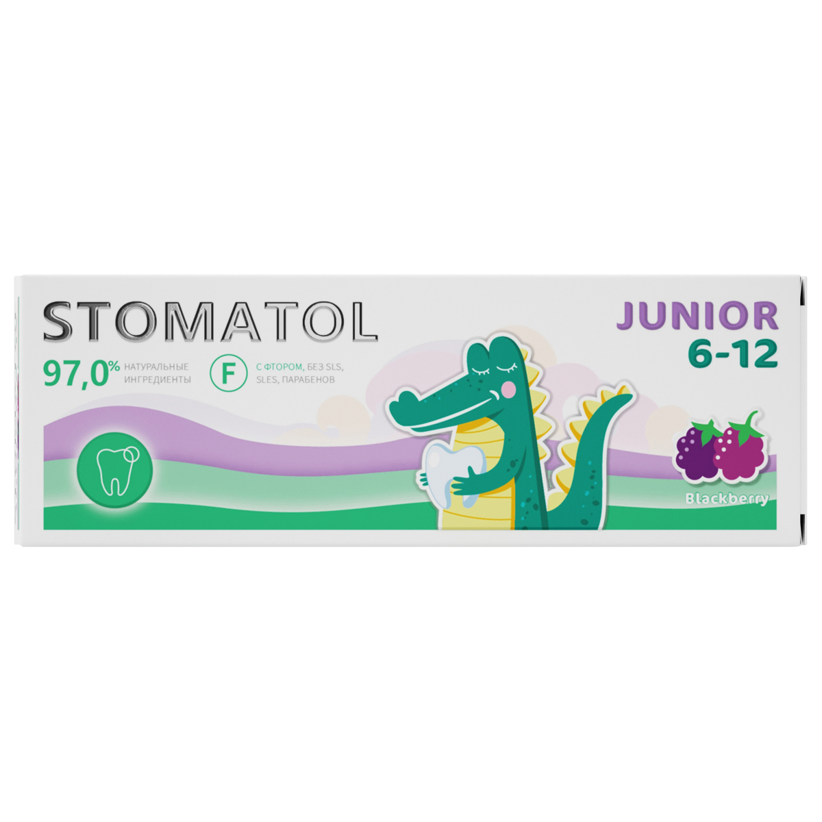 Зубная паста детская профилактическая Junior 6-12 лет 75г от Stomatol + 3