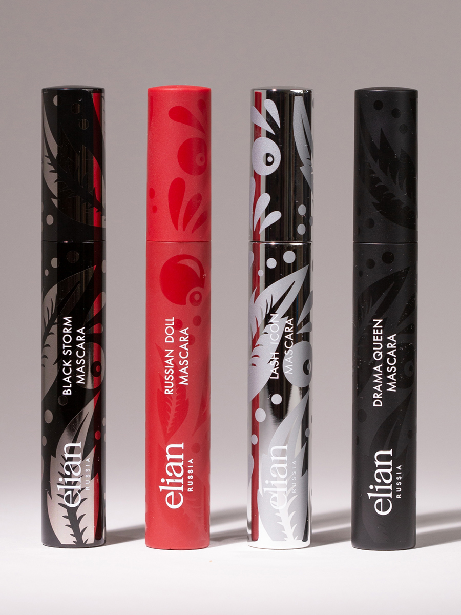 Тушь для ресниц подкручивающая Black Storm Mascara от Elian Russia + 3