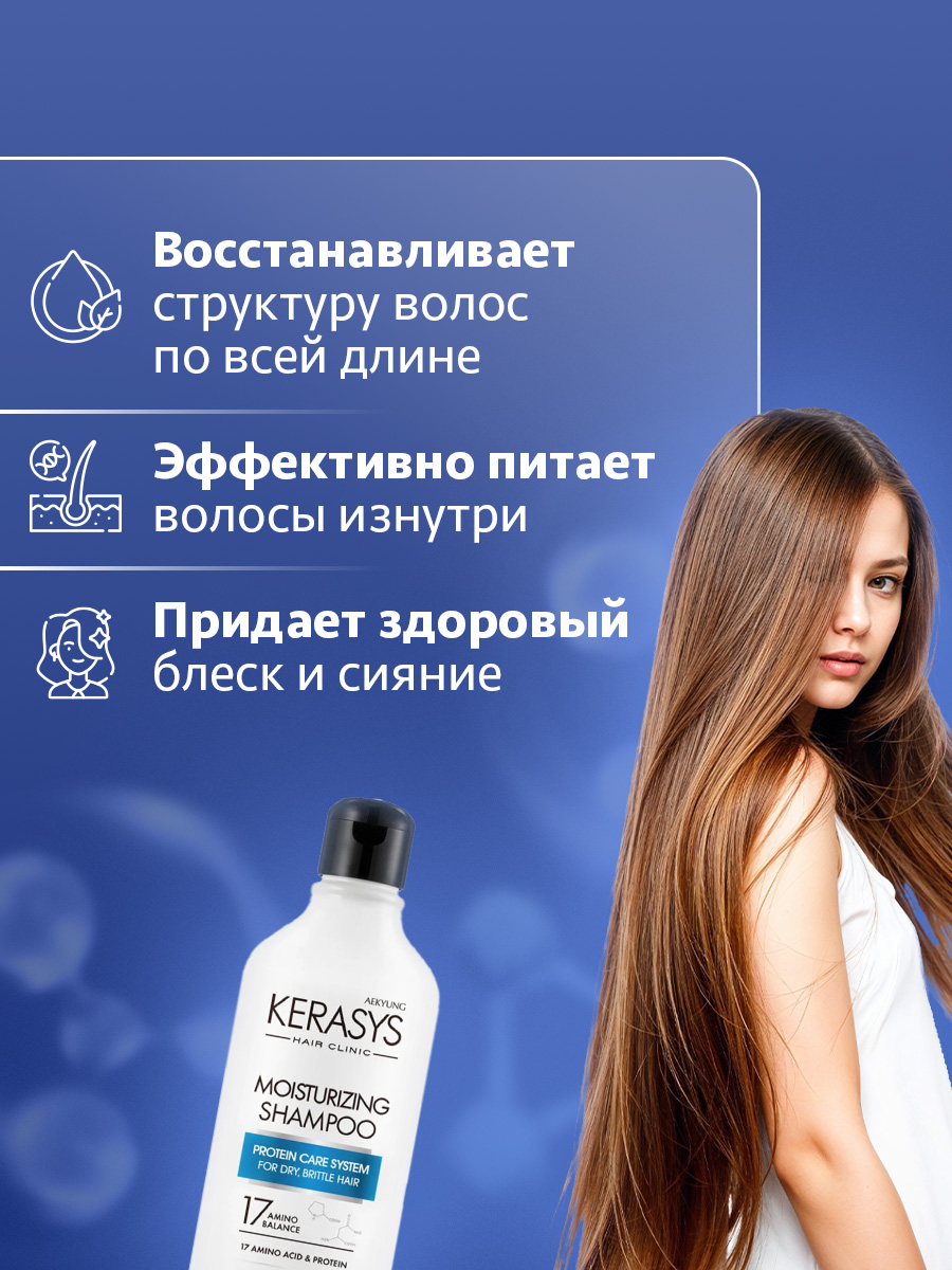 Hair Clinic System Шампунь для волос Увлажняющий 180г от Kerasys + 4