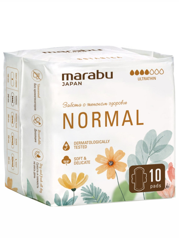 Прокладки ультратонкие Normal 240мм 10шт от MARABU + 1