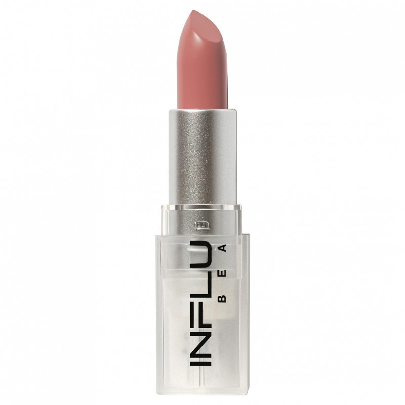 Помада стик для губ, тон 04 нюд бежево-розовый от Influence Beauty + 1