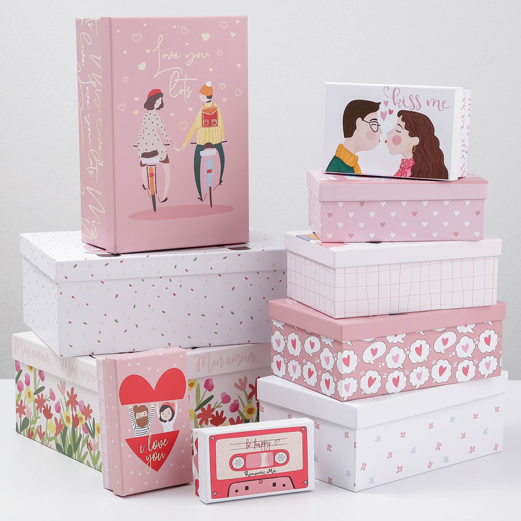 Коробка подарочная LOVE 1шт от Дарите Счастье + 3