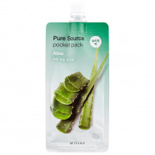 Маска кремовая ночная с экстрактом алоэ Pure Source Pocket pack 10мл 1шт