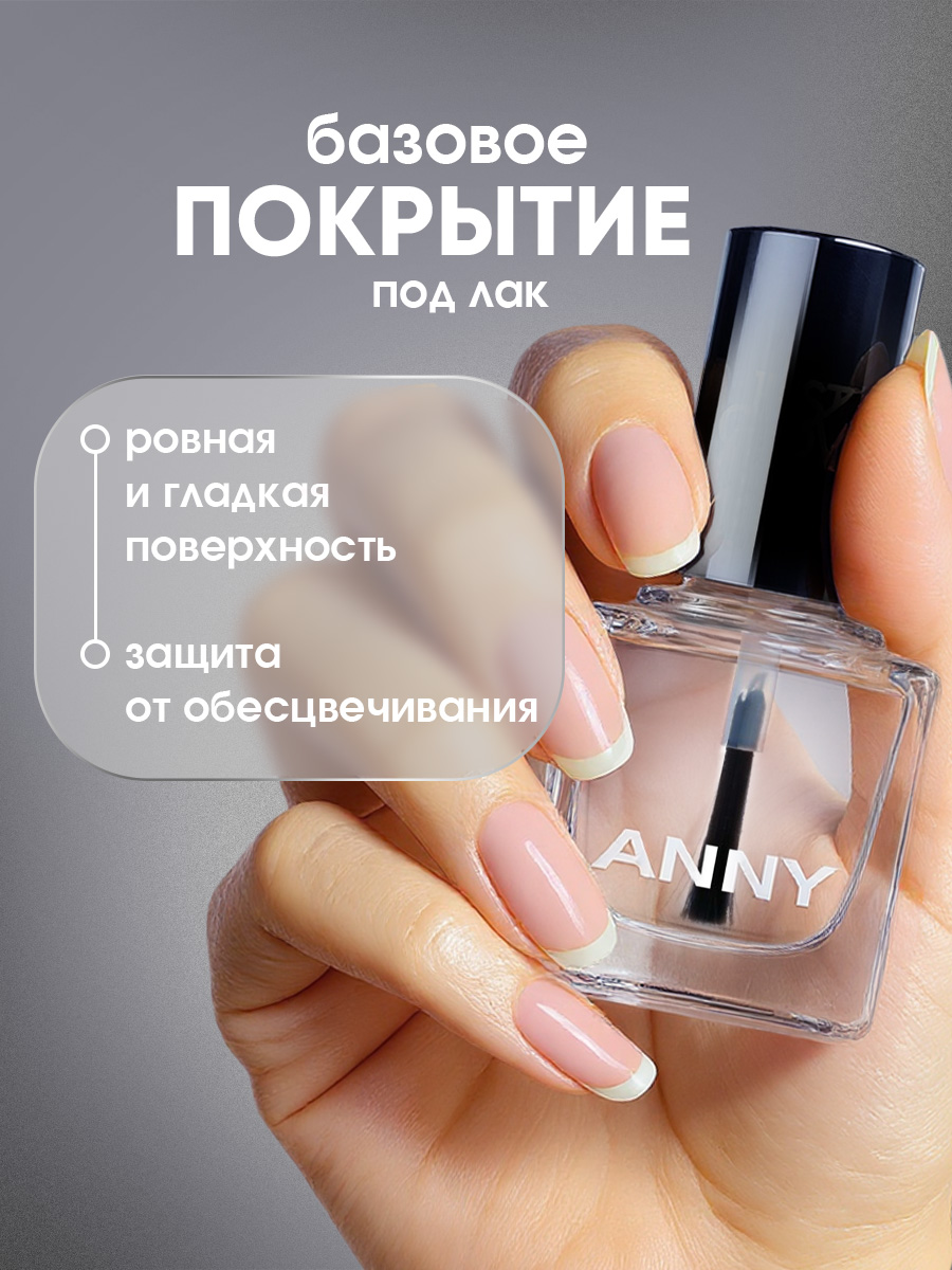 Базовое покрытие под лак Base Coat 15мл от Anny + 2