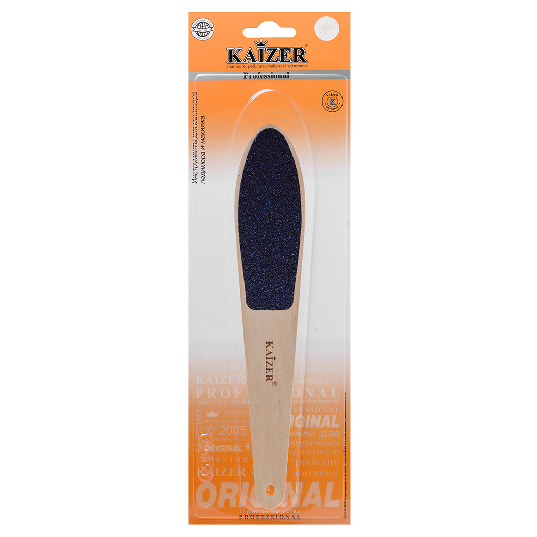 Терка педикюрная двухсторонняя из натурального бука 23см от Kaizer + 5