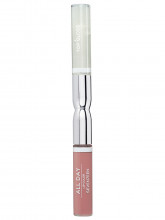 Помада-блеск для губ All day lip color, тон 2 розовый бежевый