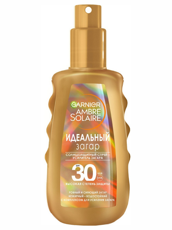 Ambre Solaire Солнцезащитный Спрей-проявитель загара водостойкий SPF30 150мл от Garnier + 1