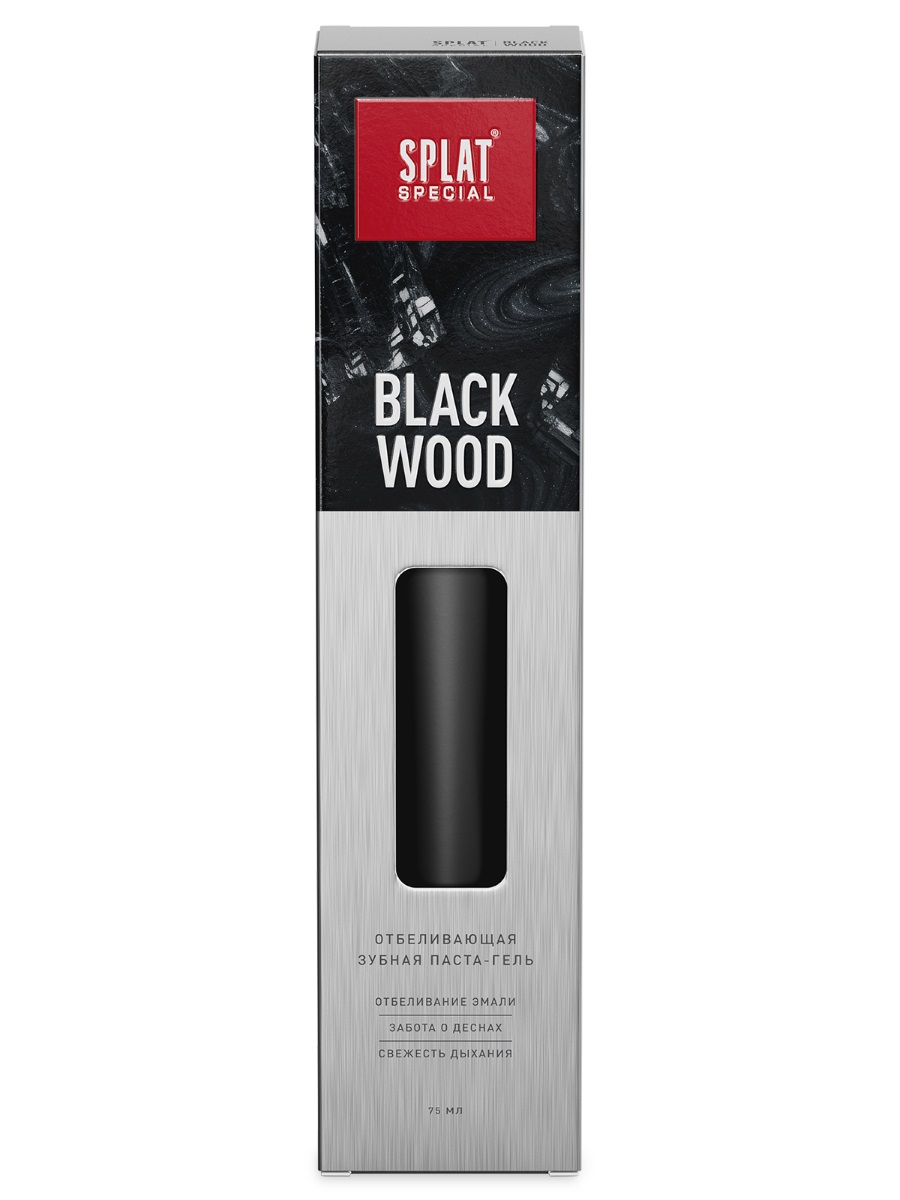 Special Зубная паста-гель отбеливающая Blackwood / Черное дерево 75мл от Splat + 3