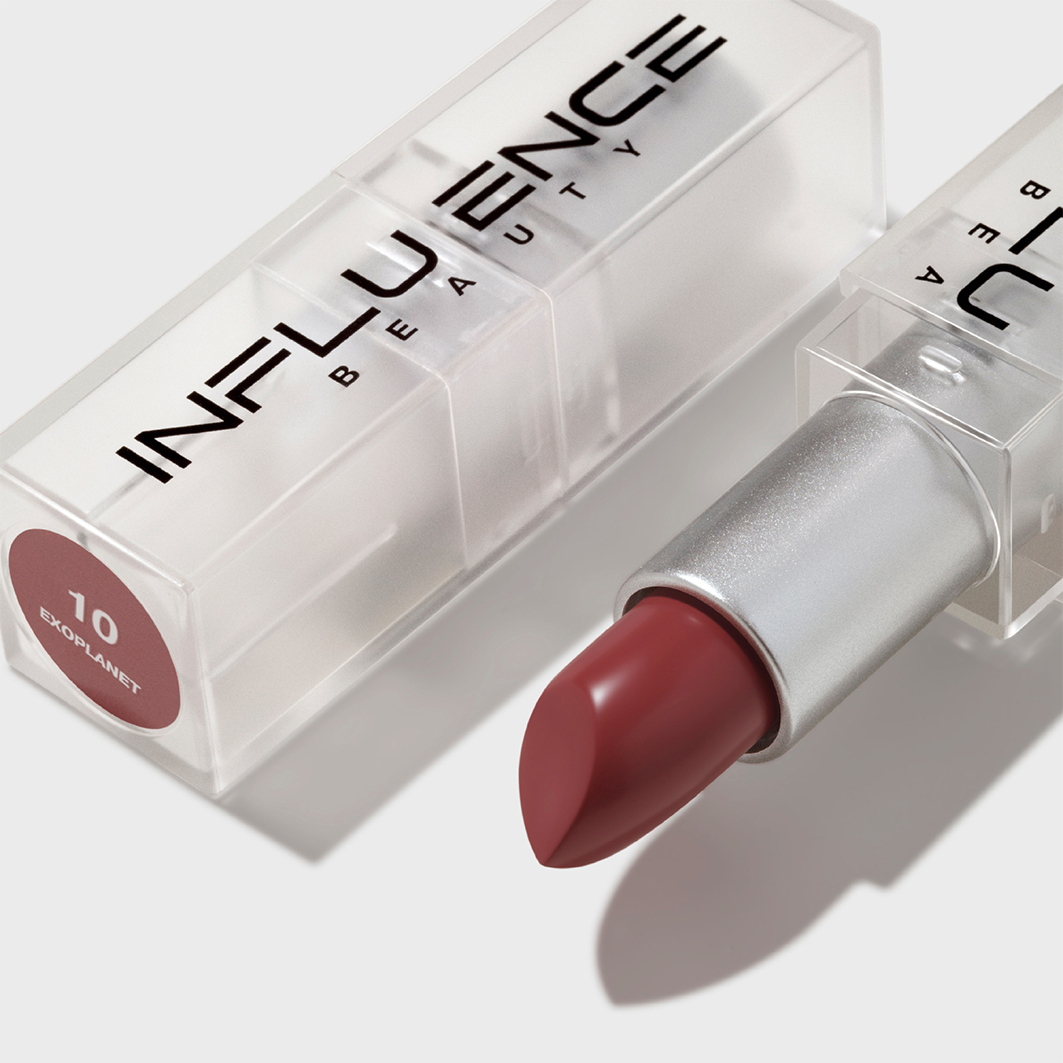 Помада стик для губ, тон 10 натуральный розовый от Influence Beauty + 5