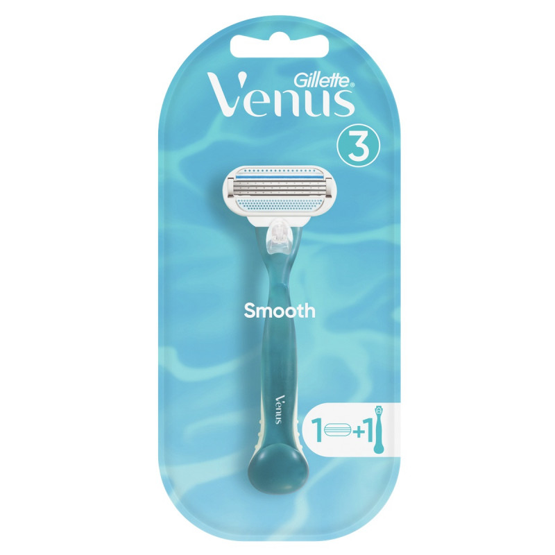 Станок для бритья Venus Smooth + 1 сменная кассета от Gillette + 1