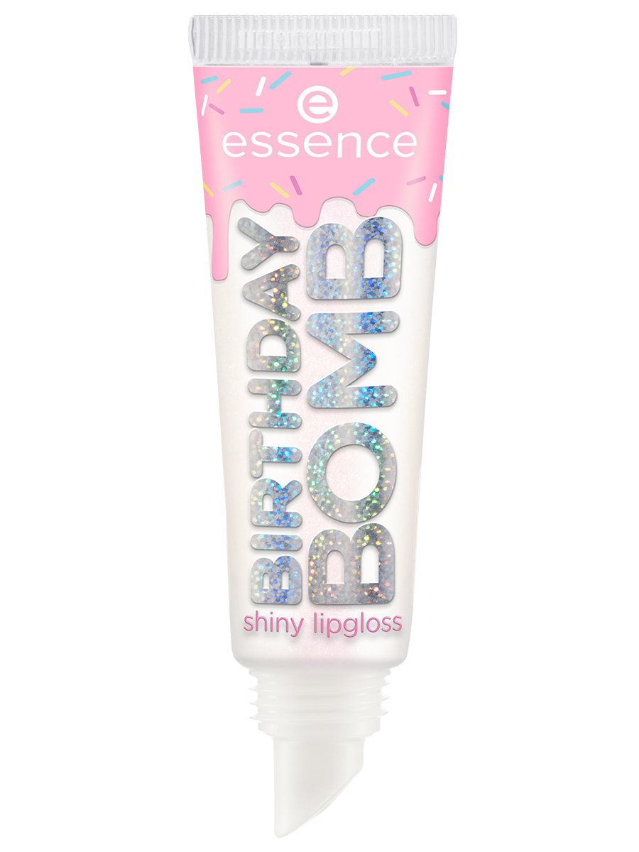 Блеск для губ Birthday Bomb, тон 01 Cake My Day! от Essence + 3