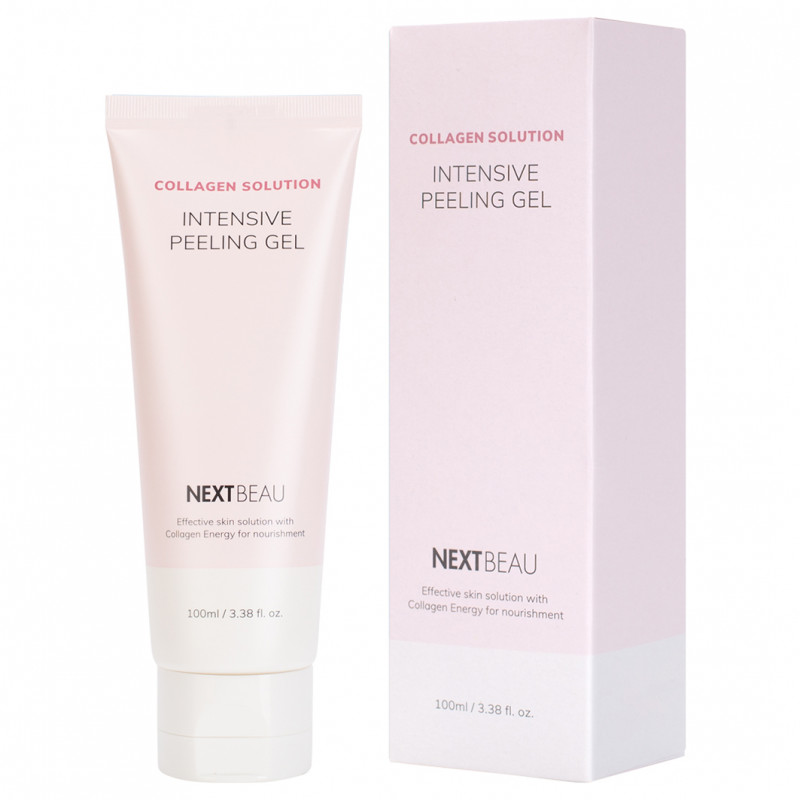 Гель омолаживающий отшелушивающий с гидролизованным коллагеном Collagen Solution Intensive Peeling Gel 100мл от Nextbeau + 1