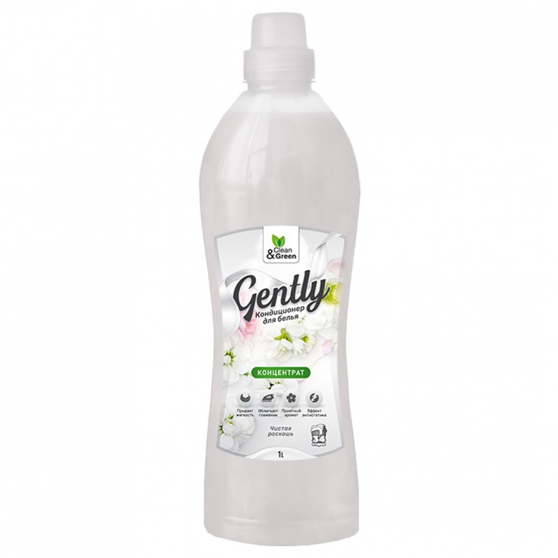 Gently Кондиционер для белья Чистая роскошь 1000мл от Clean&Green + 1